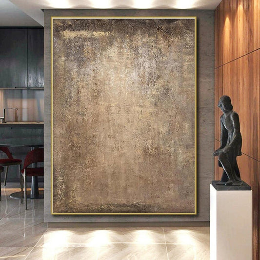 Custom Large-Scale Hand-Painted Abstract Canvas for Statement Display LargeART0632