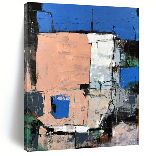 Colossal Custom Abstract Canvas for Pet Playpen Interior Wall