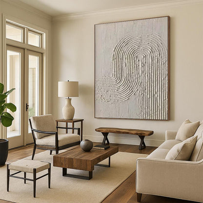 Large-Scale Made-to-Order Hand-Painted Abstract Wall Art for Garage Workshop Feature Wall LargeART0596