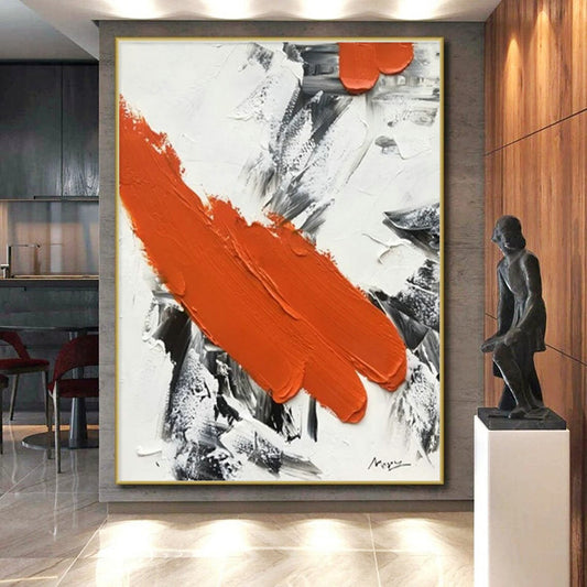 Enormous Custom-Made Hand-Painted Abstract Wall Art for Home Gym Equipment Wall LargeART0617