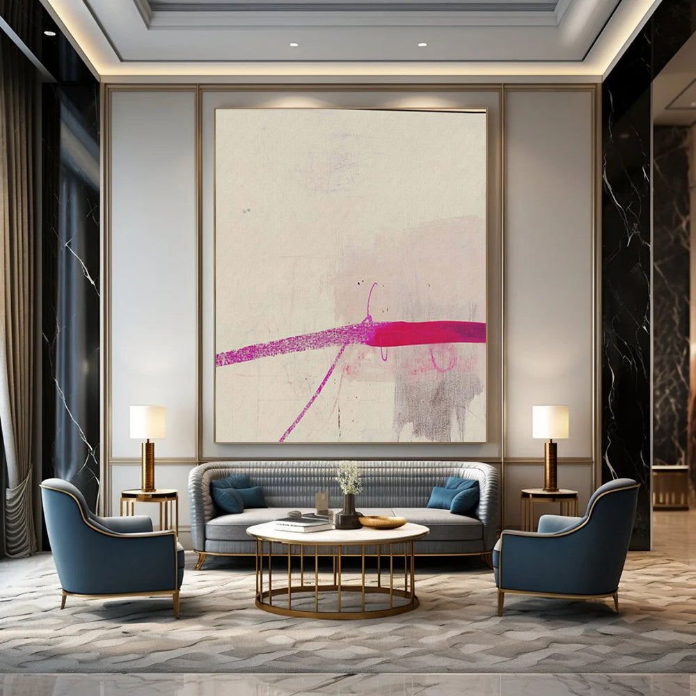 Super-Sized Hand-Painted Modern Abstract Wall Decor for Family Home Game Rooms