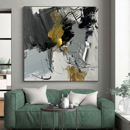Made-to-Order Large Hand-Painted Abstract Painting for Hallway Passage Wall