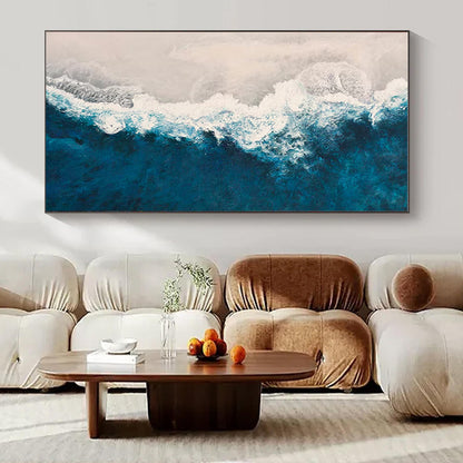 Custom Hand-Painted Abstract Mural for Dining Room & Hotel Wine Cellars