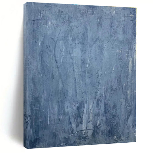 Large Custom Hand-Painted Abstract Mural for Office Sales Departments