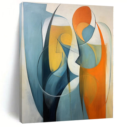 Large Abstract Canvas for Dining Room Buffets - Commissioned Oil on Canvas