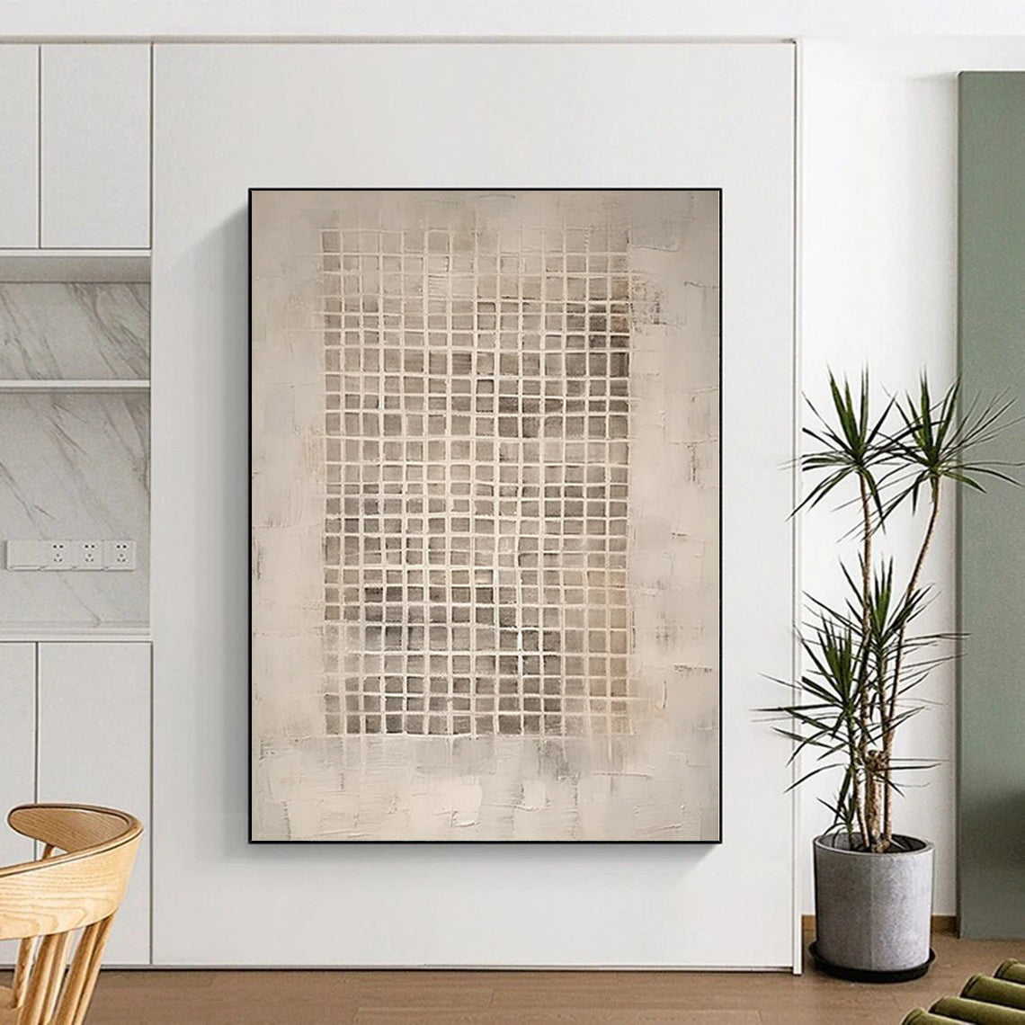 Immense Abstract Rhythm Art - Hand-Painted Resin for Dance Company Rehearsal Studios