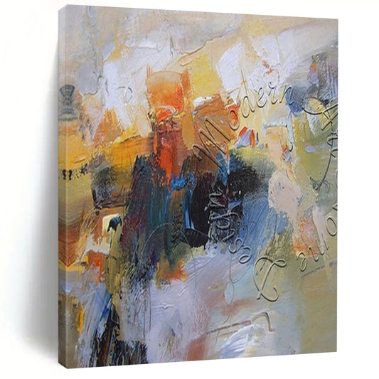 Giant Contemporary Abstract Painting for Wine Tasting Room Interiors