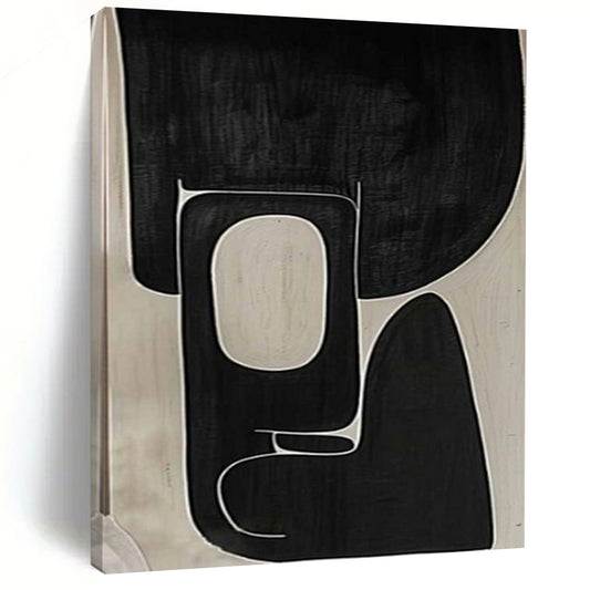 Extra-Huge Hand-Painted Modern Abstract Canvas for Family Home Basement Rec Rooms