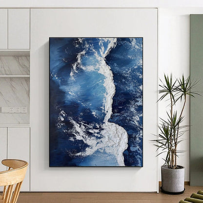 Huge Abstract Painting for Basement Home Theater Immersive Experience LargeART0669