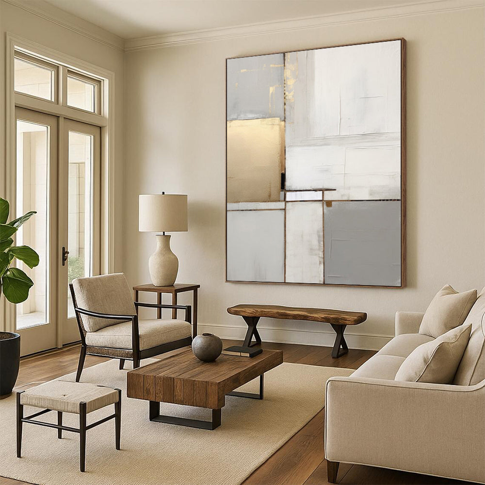 Super-Sized Made-to-Order Abstract Painting for Home Wine Cellar Feature Wall
