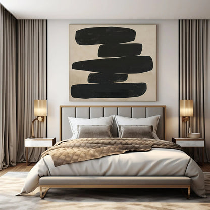 Colossal Hand-Painted Modern Abstract Art for University Lecture Hall Auditoriums