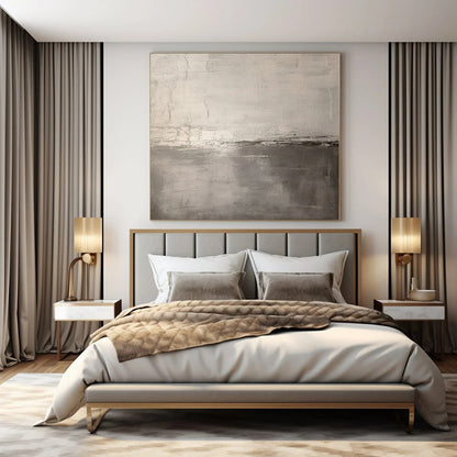 Hand-Painted Bespoke Abstract Canvas for Bedroom and Living Room