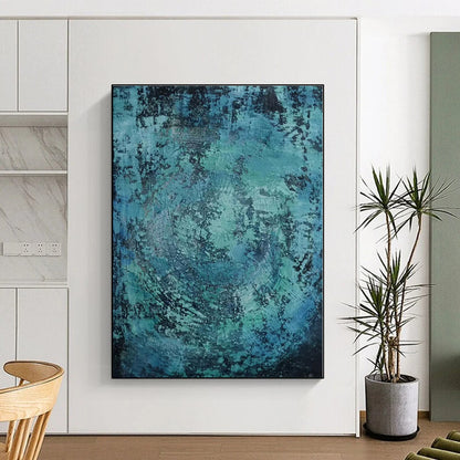 Huge Custom Abstract Art for Bathroom Shower Alcove Wall