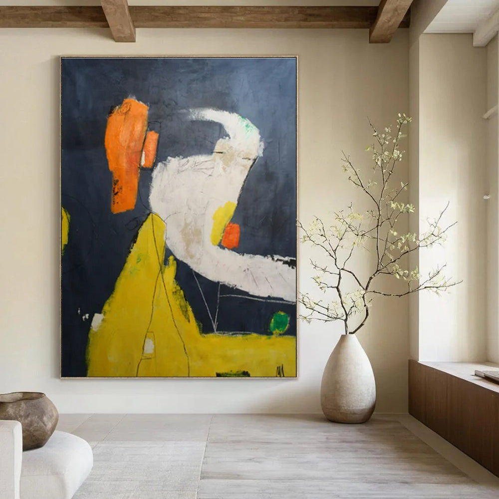 Hand-Painted Personalized Abstract Art for Bar & Hotel Lobby