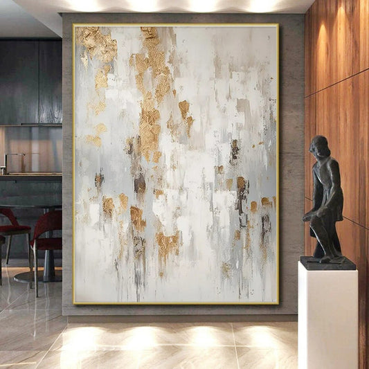 Oversized Contemporary Abstract Canvas for Event DJ Booth Backdrops
