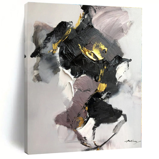 Oversized Custom Hand-Painted Abstract Wall Art for Home Indoor Pool Lounge Wall