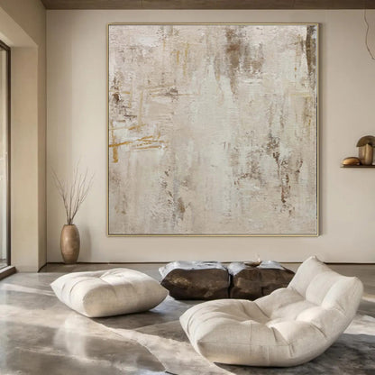 Giant Hand-Painted Abstract Wall Art for Animal Shelter Adoption Areas