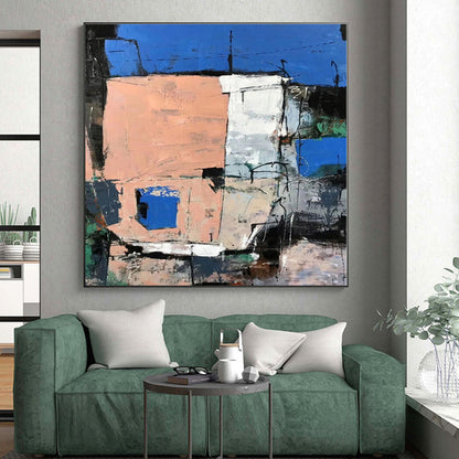 Colossal Custom Abstract Canvas for Pet Playpen Interior Wall