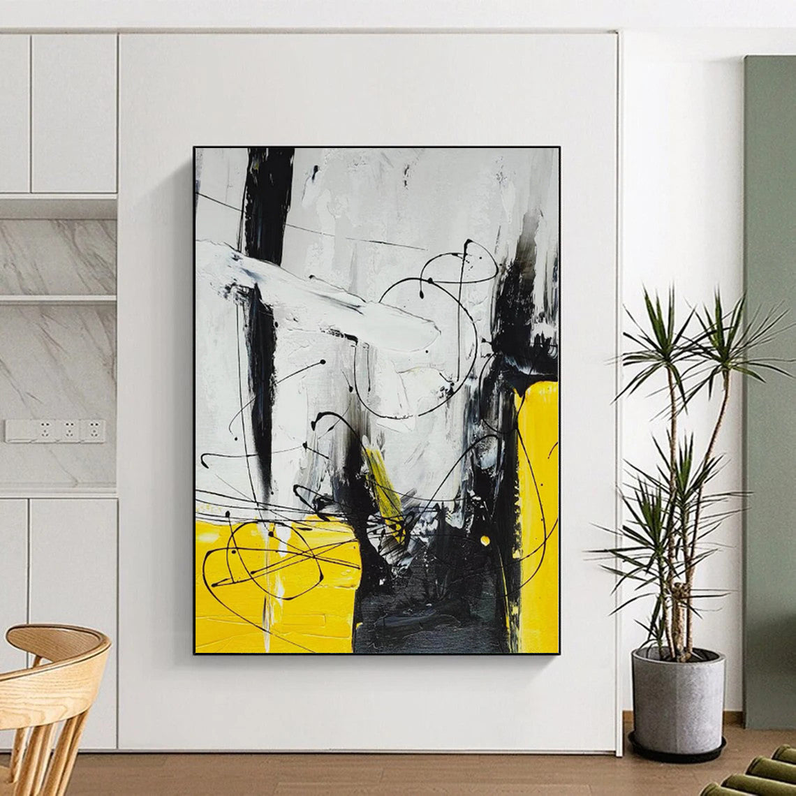 Oversized Custom Abstract Canvas for Pet Sleeping and Relaxing Corners