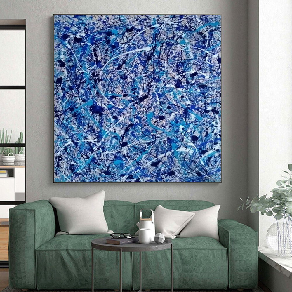 Oversized Contemporary Abstract Painting for Cruise Ship Grand Lobbies