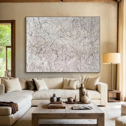 Oversized Custom Abstract Painting for Home Office Meeting Nooks