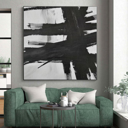 Large Custom Abstract Art for Garage Workshop Feature Walls