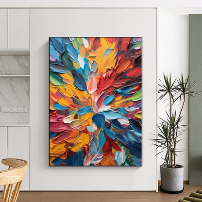 Large Abstract Canvas for Rabbit Hutch Interiors - Custom Acrylic on Linen