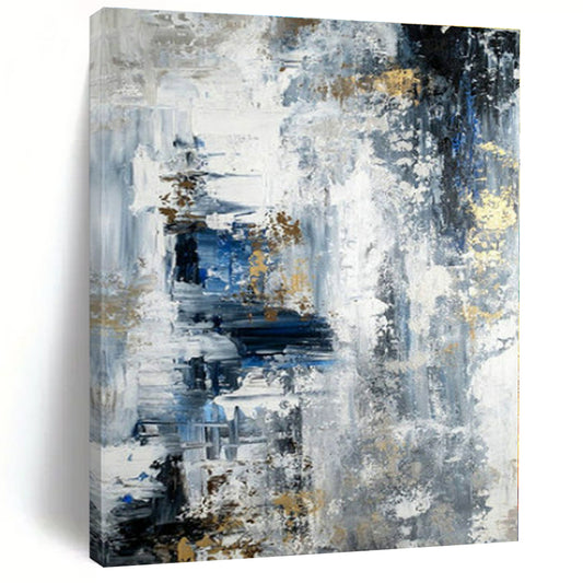 Oversized Custom Hand-Painted Abstract Art for Living Room & Hotel Outdoor Terraces