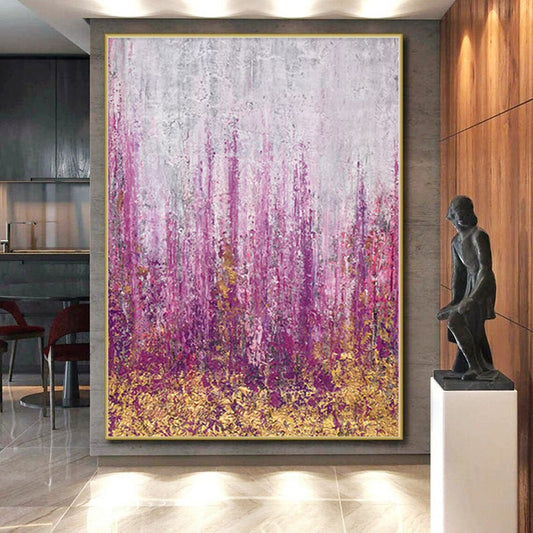 Monumental Abstract Expressionist Canvas - Commissioned Mixed Media for Contemporary Art Galleries