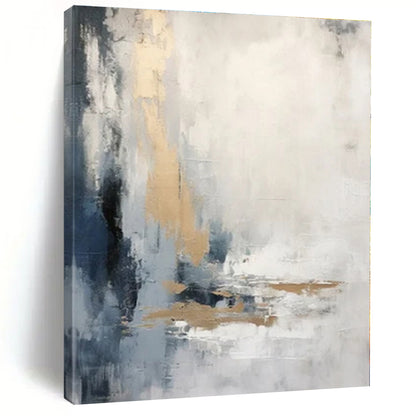 Large-Scale Hand-Painted Abstract Canvas for Office and Living Room