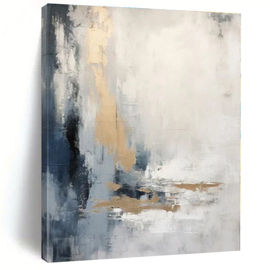 Large-Scale Hand-Painted Abstract Canvas for Office and Living Room