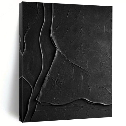 Colossal Hand-Painted Contemporary Abstract Canvas for Family Home Entryways