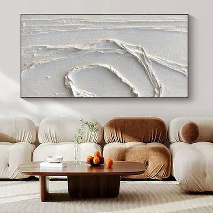 Large-Scale Hand-Painted Abstract Canvas for Living Room and Bar