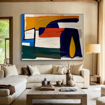 Staggering Custom Hand-Painted Abstract Painting for Home Bar Back Bar Wall LargeART0620