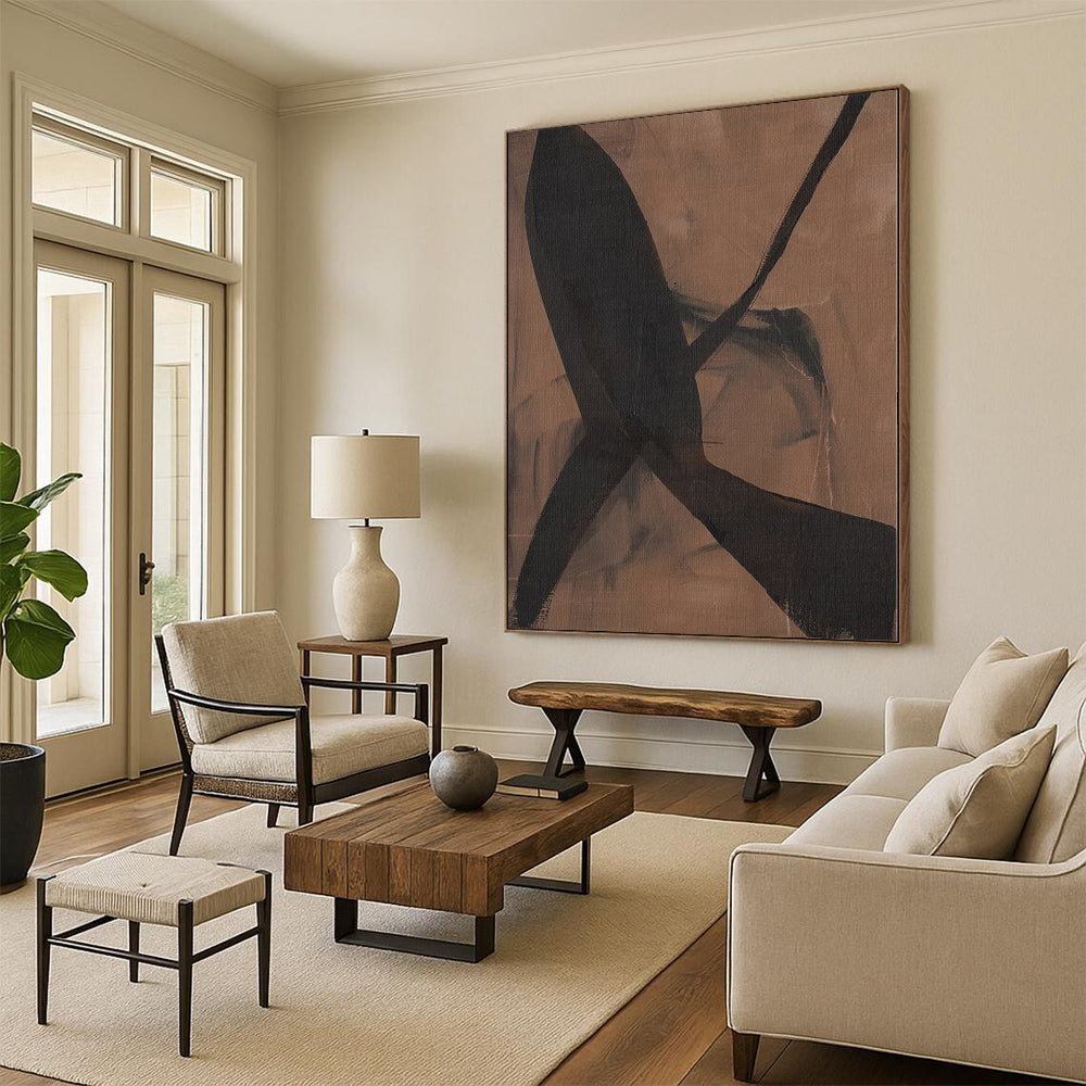 Giant Made-to-Order Abstract Painting for Mudroom Entryways