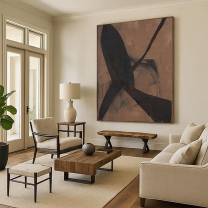 Giant Made-to-Order Abstract Painting for Mudroom Entryways