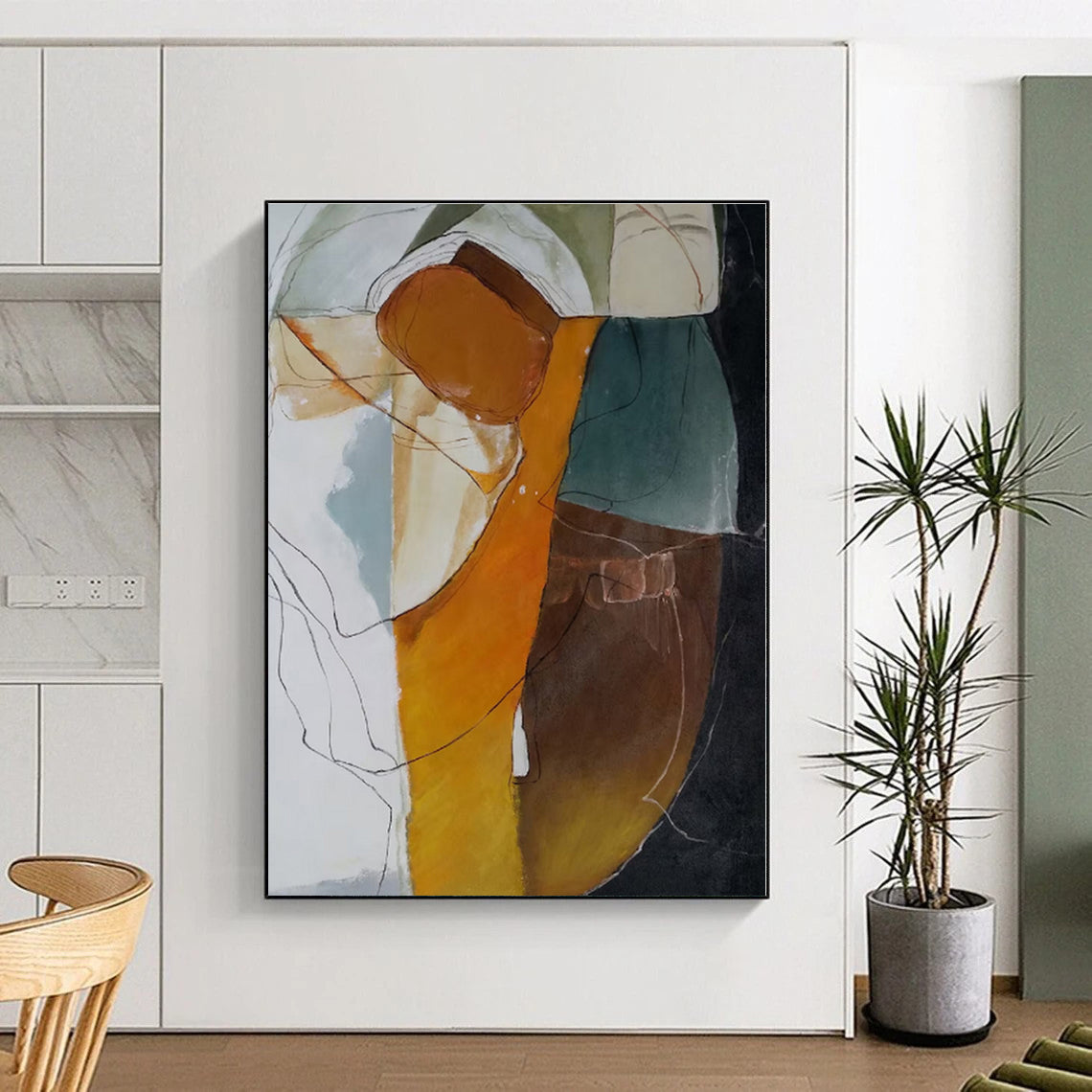 Mammoth Customized Abstract Canvas for Kitchen Pantry Statement Wall
