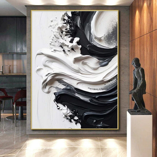 Grand Abstract Painting for Horse Stable Tack Rooms - Custom Acrylic on Linen
