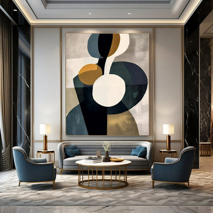 Whimsical Watercolor Hand-Painted Abstract Mural for Dreamy Bedrooms