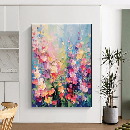 Giant Abstract Painting for Master Bedroom Bedhead Wall