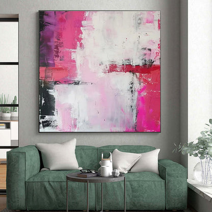 Large-Scale Modern Abstract Wall Art for Family Room Gathering Centerpiece