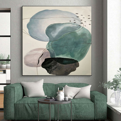 Mammoth Made-to-Order Abstract Canvas for Kitchen Island Back Wall