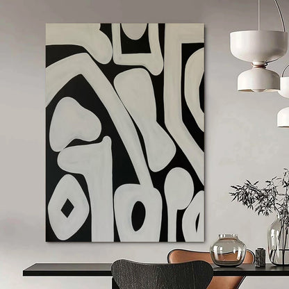 Gigantic Hand-Painted Modern Abstract Canvas for High-End Villa Living Rooms