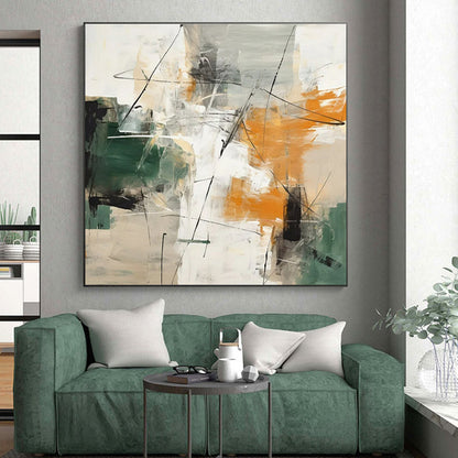 Monumental Contemporary Abstract Canvas for Home Indoor Poolside Relaxing Oasis