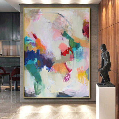 Monumental Commissioned Abstract Art for Hotel Atriums