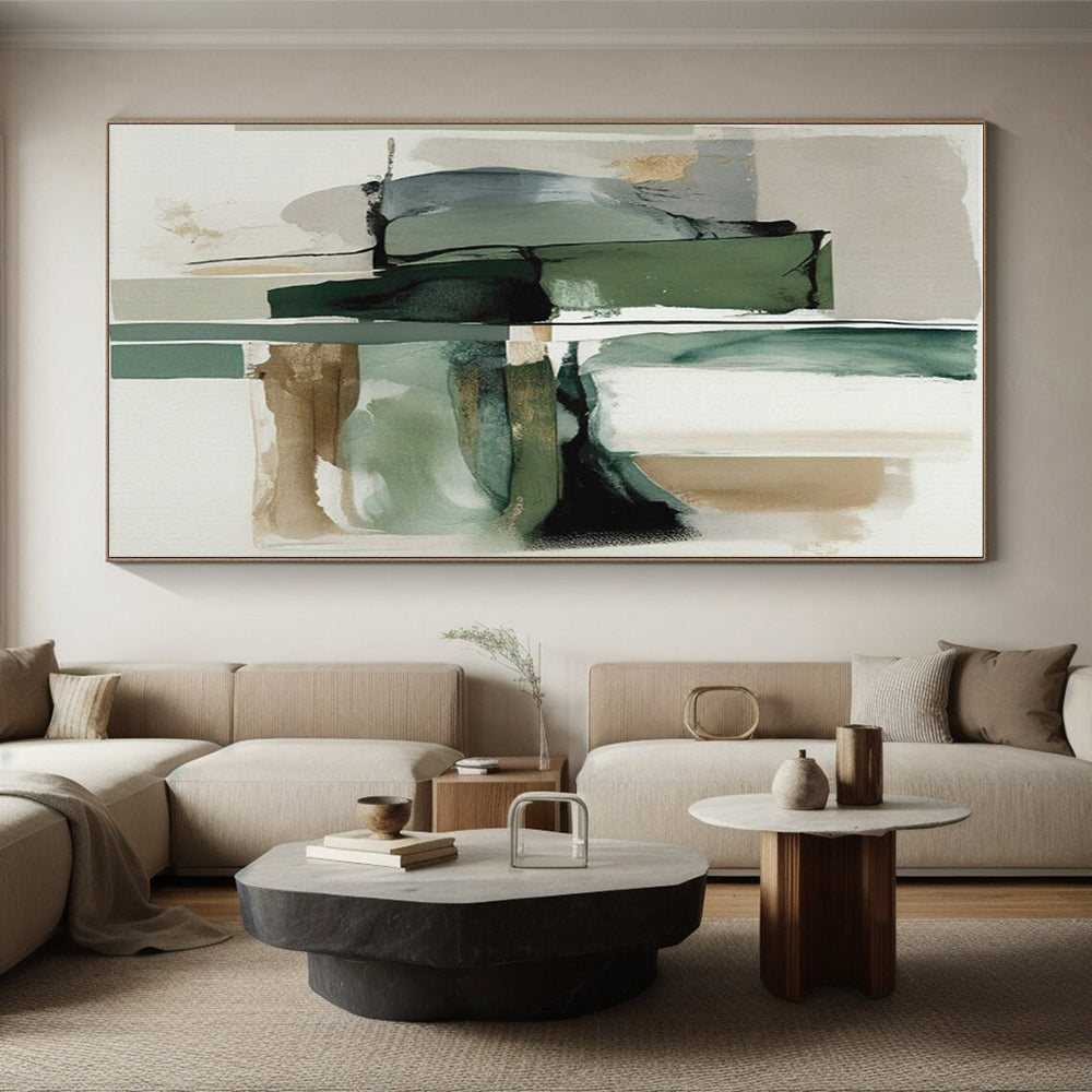 Super-Sized Contemporary Abstract Painting for Kids’ Playroom Creative Spaces