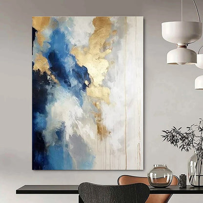 Enchanted Forest Hand-Painted Abstract Canvas for Children's Bedrooms