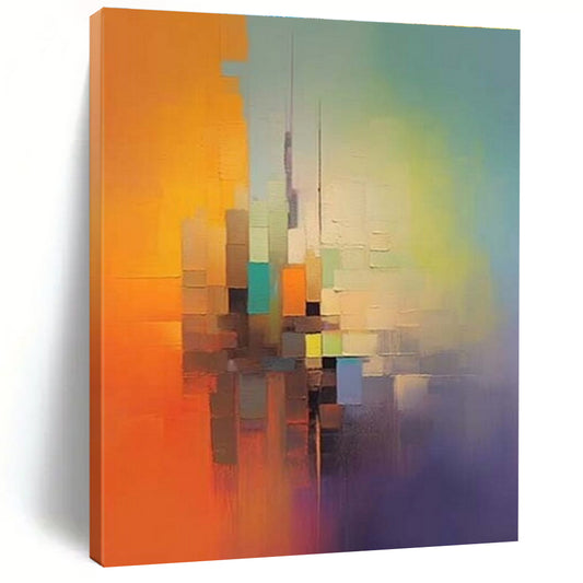 Monumental Abstract Canvas for Home Indoor Pool Relaxing Retreat LargeART0691