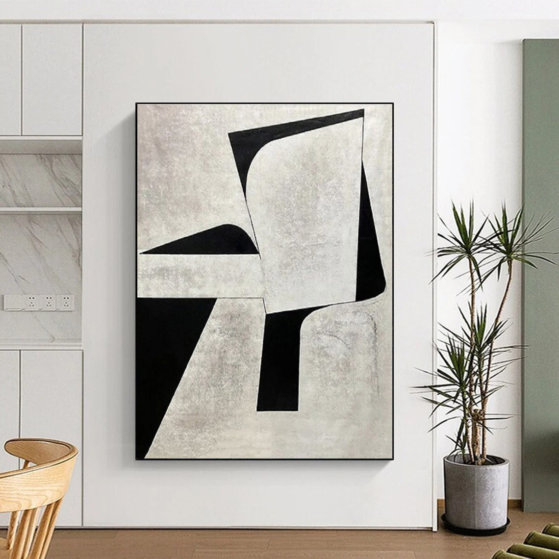 Monumental Abstract Canvas for Kitchen Island Backdrop LargeART0671