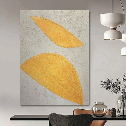 Oversized Hand-Painted Contemporary Abstract Mural for Upscale Hotel Suites